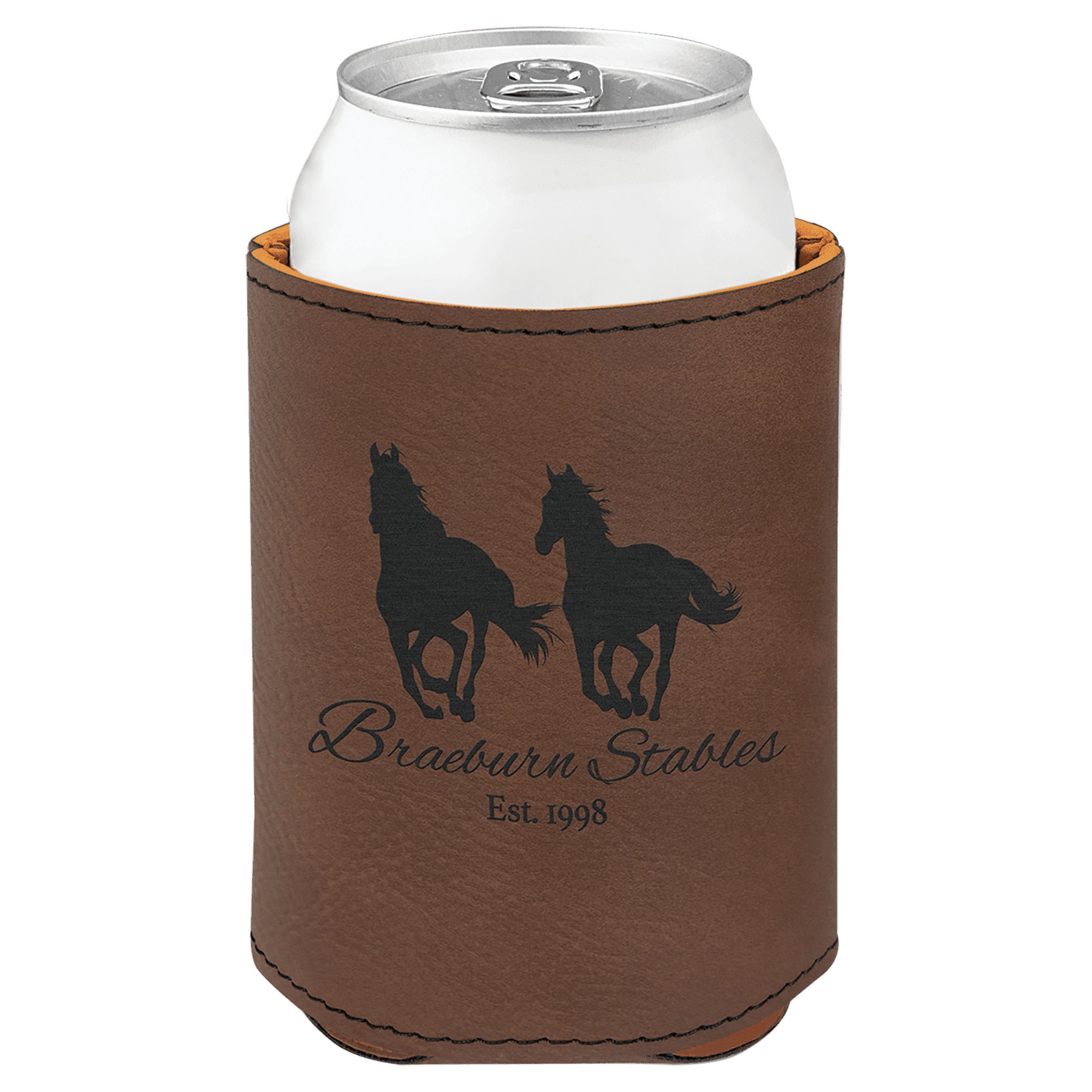 Laserable Leatherette Beverage Holder