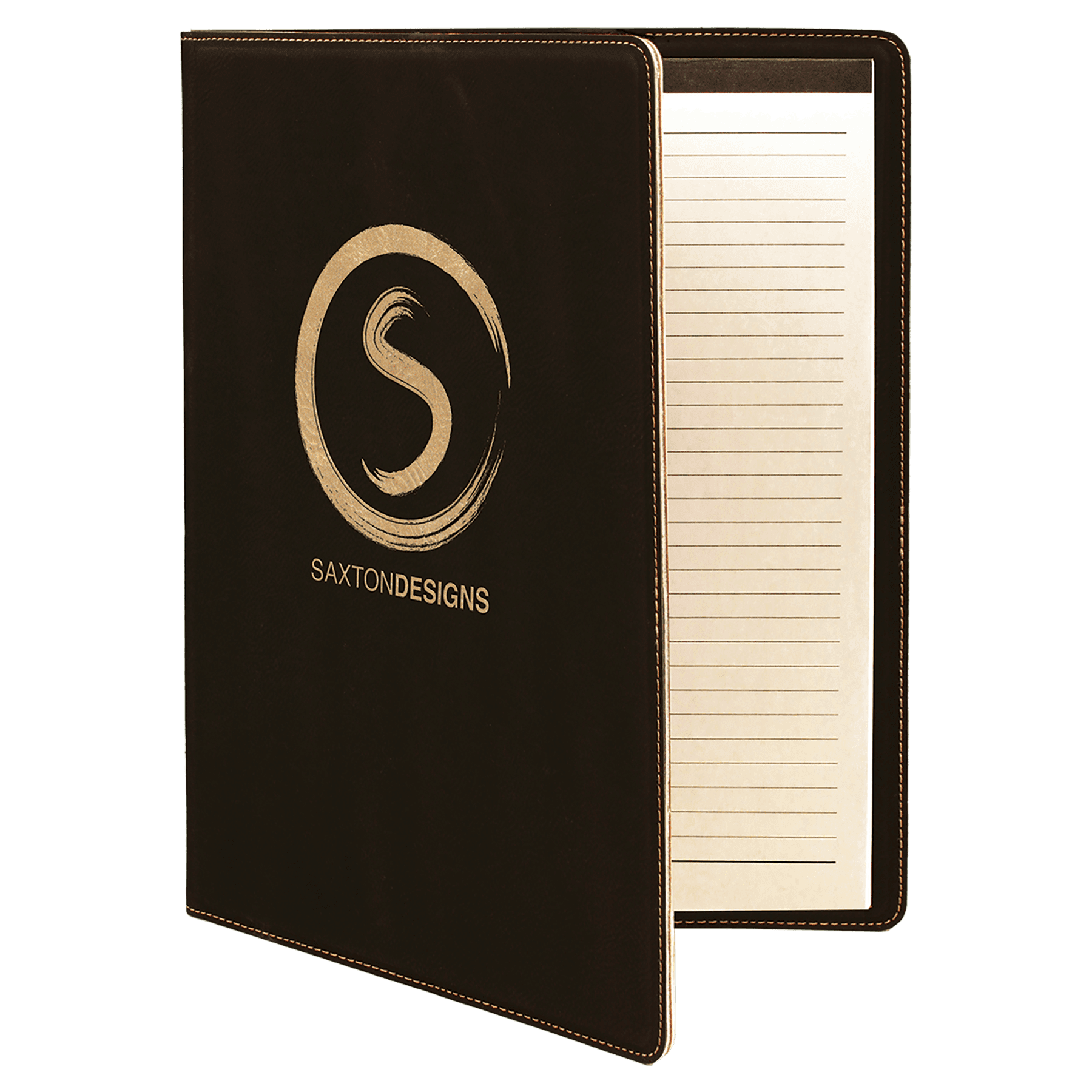 9 1/2" X 12" Laserable Leatherette Portfolio With Notepad