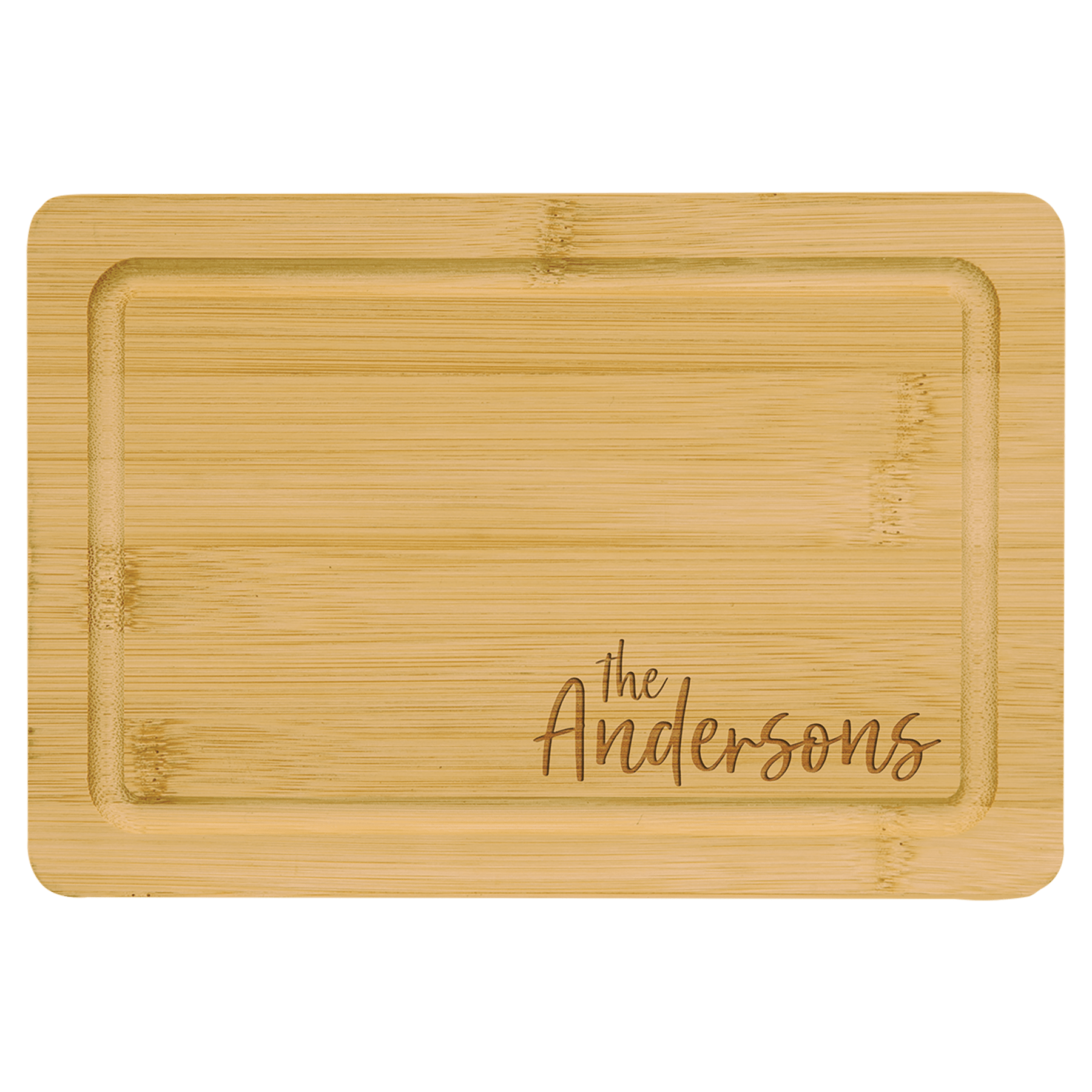 Bamboo Cutting Board With Drip Ring