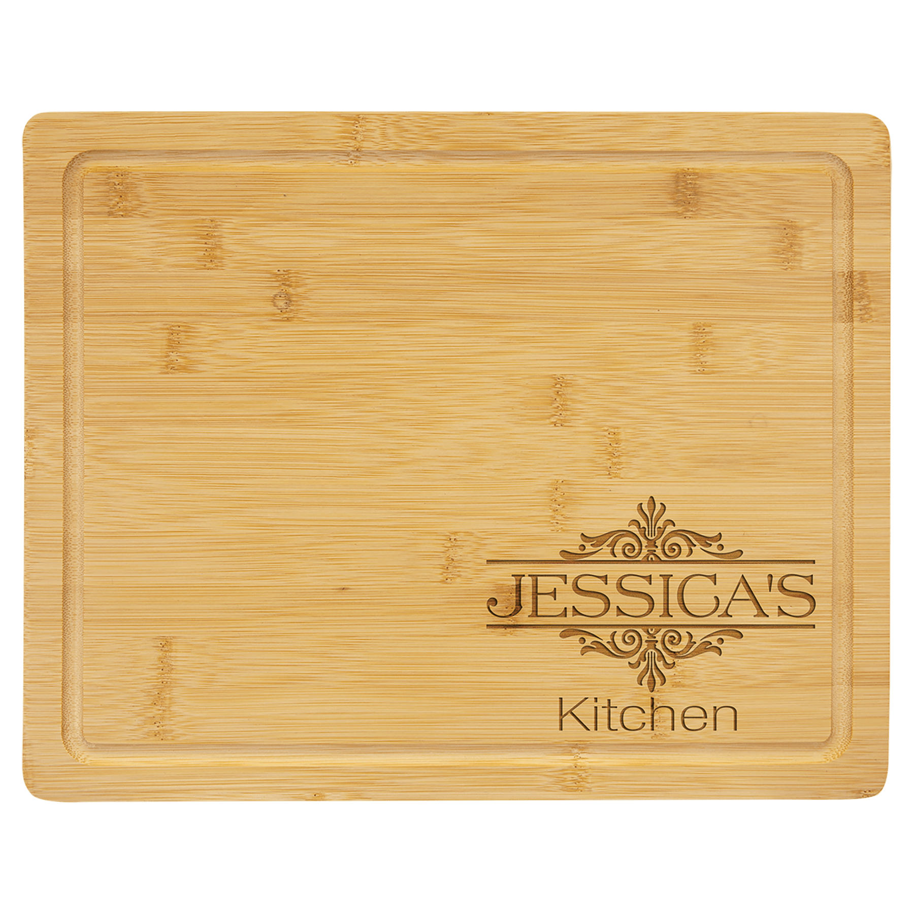 Bamboo Cutting Board With Drip Ring