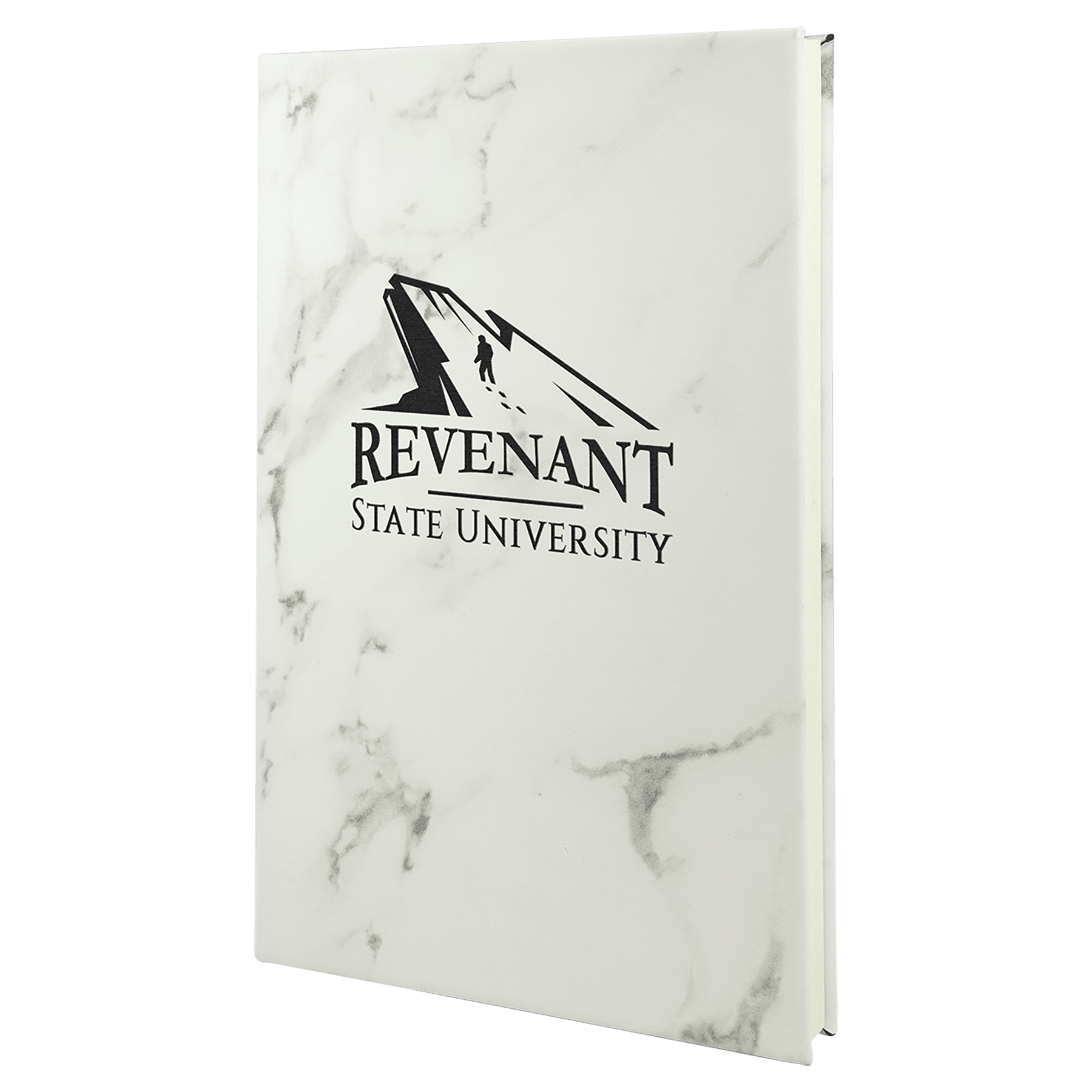 5.25" X  8.25" Laserable Leatherette Journal With Lined Notepad