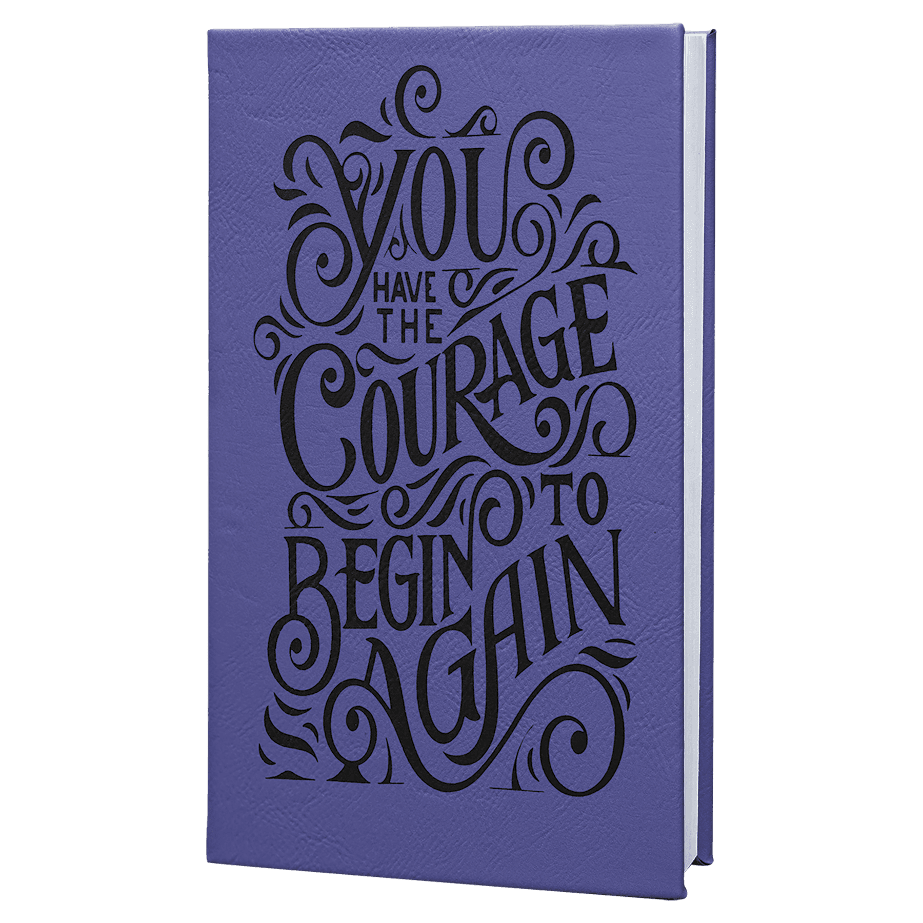5.25" X  8.25" Laserable Leatherette Journal With Lined Notepad