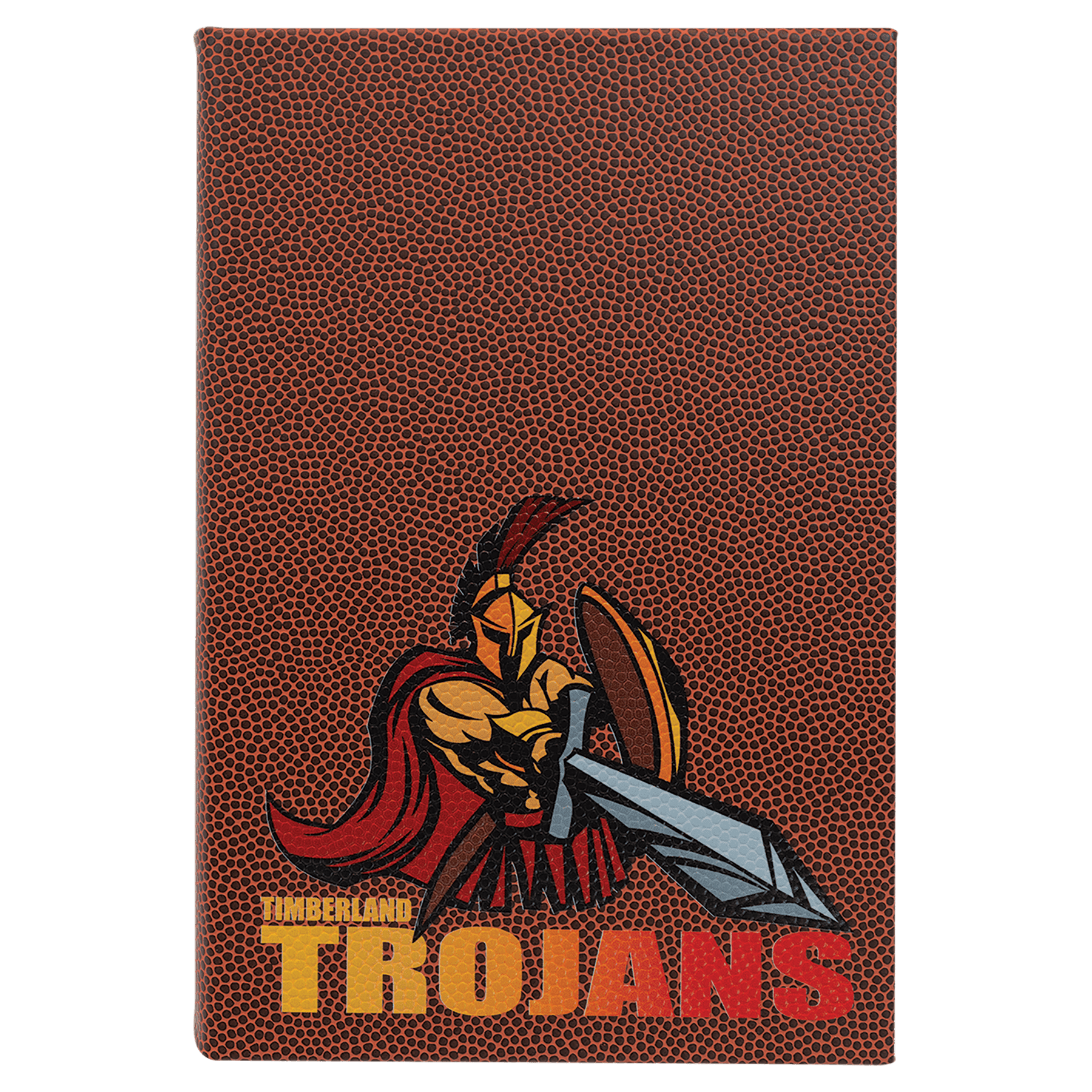 5.25" X  8.25" Laserable Leatherette Journal With Lined Notepad