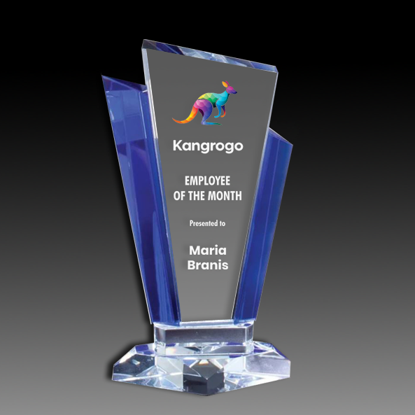 Blue Sided Marquis Crystal
