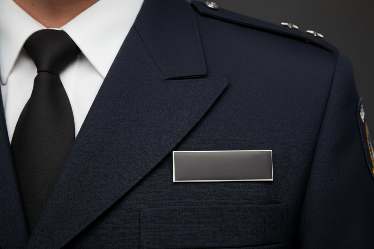 Blank Beveled Name Badge