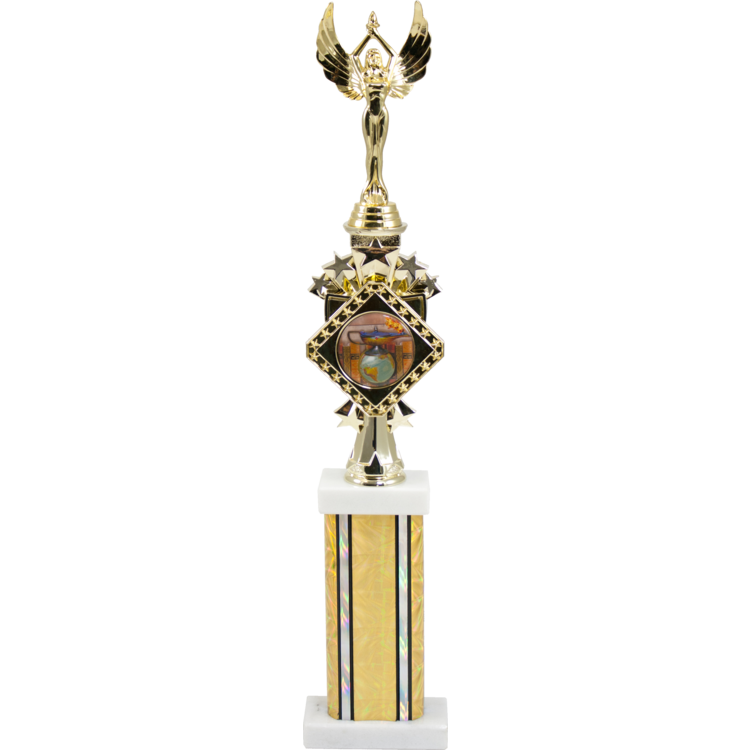 Diamond Series Trophy With Column and Riser
