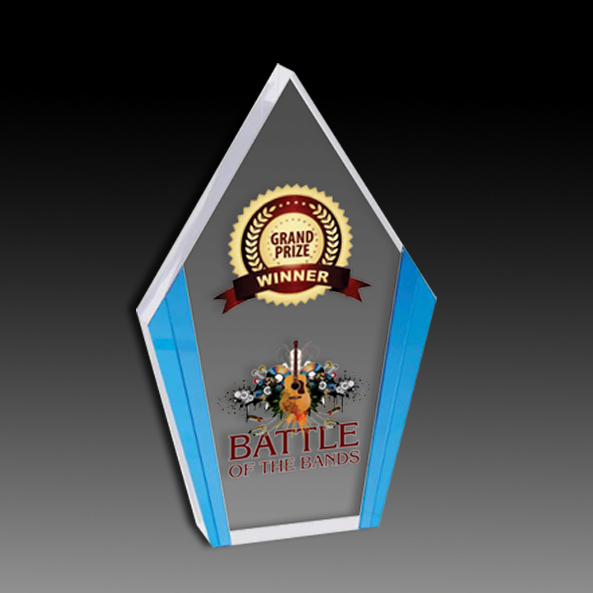 Diamond Acrylic With Color Edges