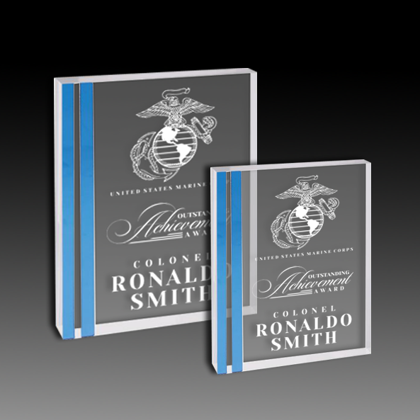 Rectangle Acrylic With Color Edge