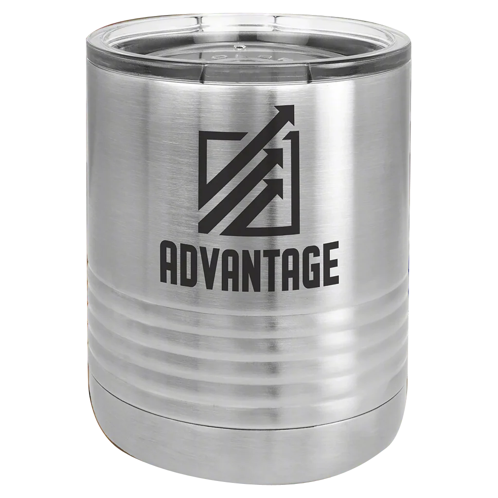 10 Oz. Vacuum Insulated Ringneck Tumbler With Clear Lid