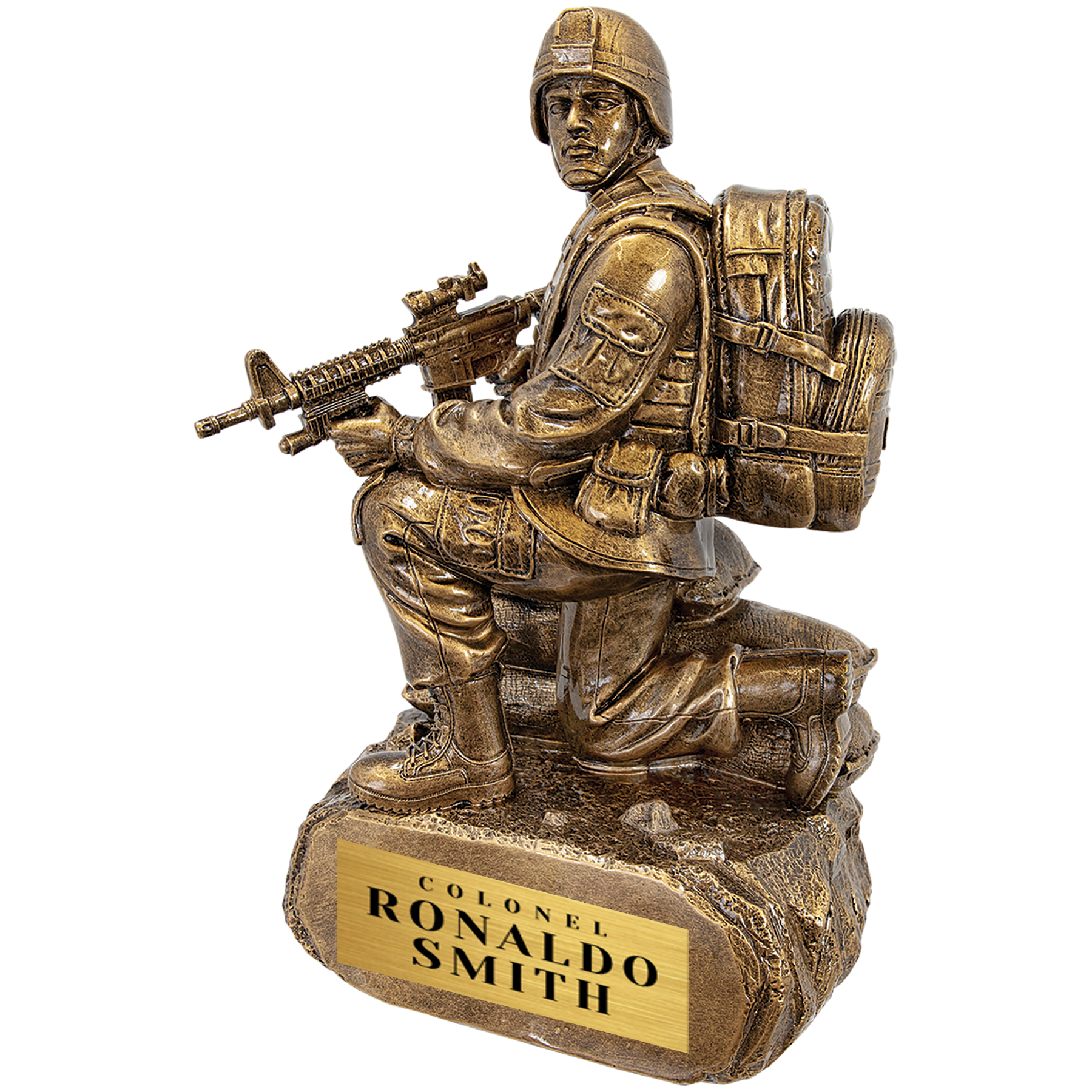 Antique Gold Military Resin