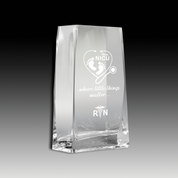 Crystal Rectangle Vase