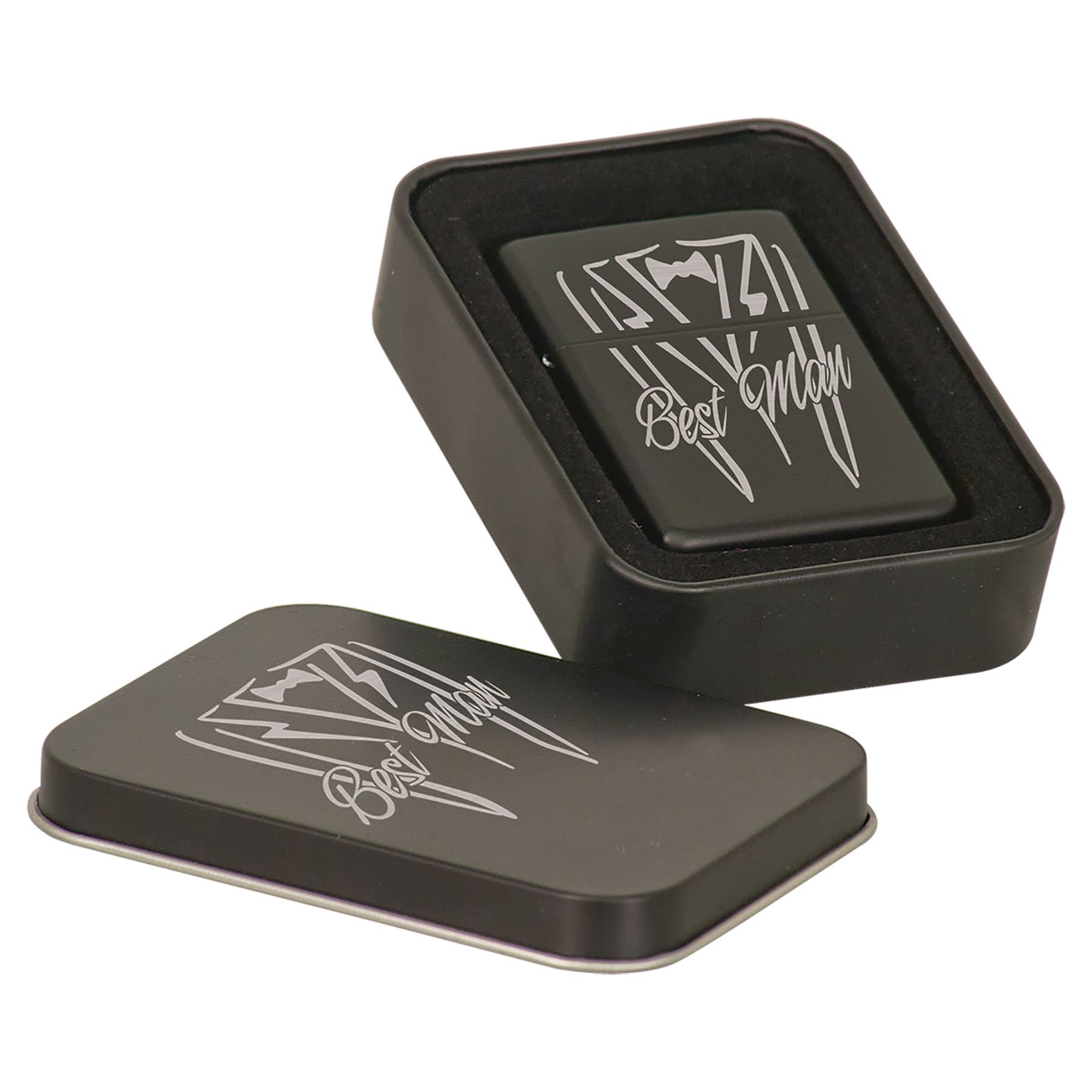 Lighter In Black Tin