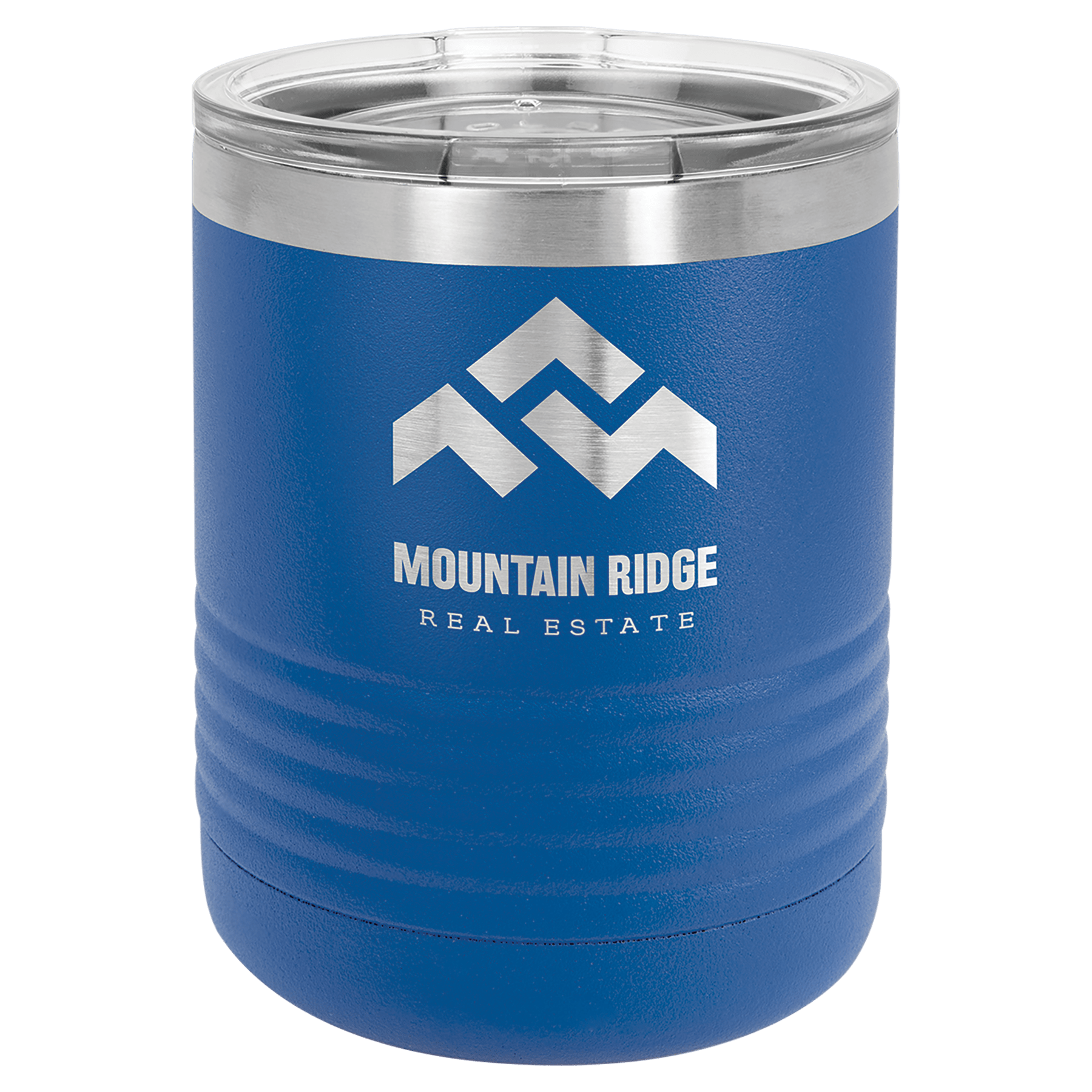 10 Oz. Stainless Steel Vacuum Insulated Ringneck Tumbler With Clear Lid
