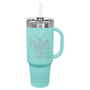 Polar Camel 40 Oz. Travel Mug With Handle, Straw Included