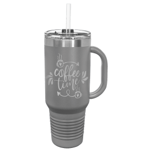 Polar Camel 40 Oz. Travel Mug With Handle, Straw Included