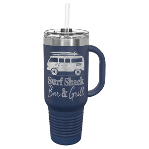 Polar Camel 40 Oz. Travel Mug With Handle, Straw Included