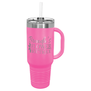 Polar Camel 40 Oz. Travel Mug With Handle, Straw Included