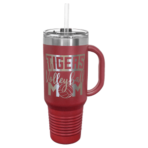 Polar Camel 40 Oz. Travel Mug With Handle, Straw Included