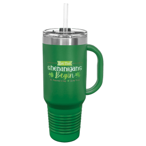 Polar Camel 40 Oz. Travel Mug With Handle, Straw Included