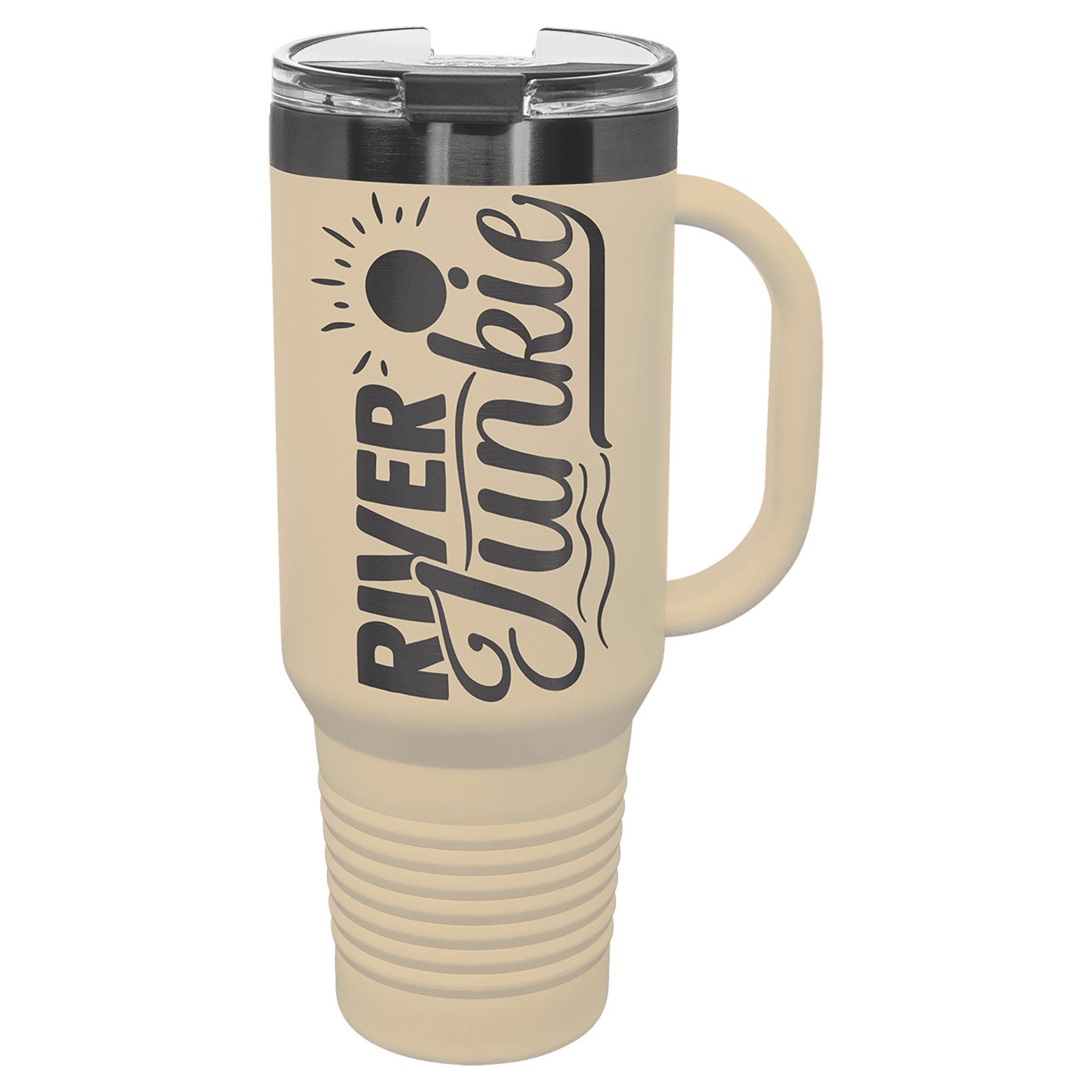 Polar Camel 40 Oz. Travel Mug With Handle, Straw Included