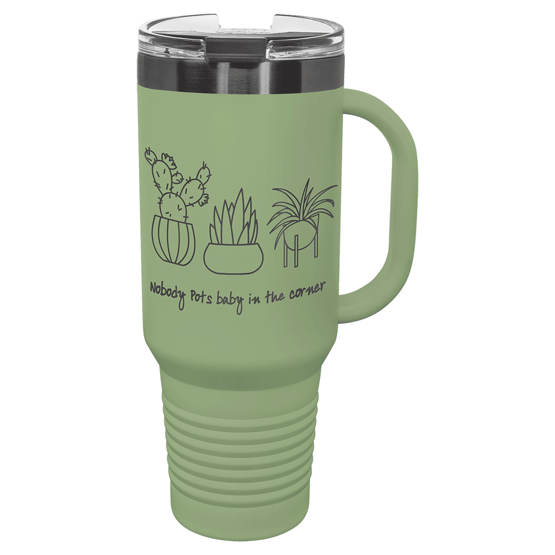 Polar Camel 40 Oz. Travel Mug With Handle, Straw Included