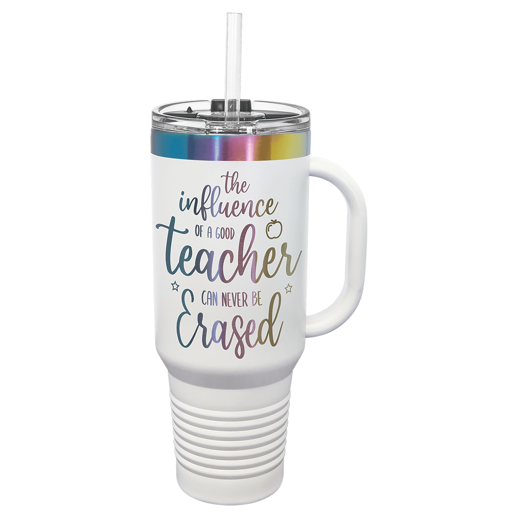 Polar Camel 40 Oz. Travel Mug With Handle, Straw Included