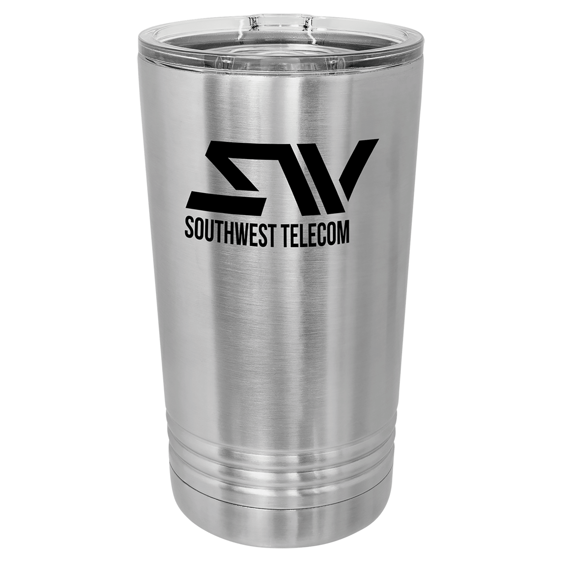 16 Oz. Stainless Steel Pint With Slider Lid
