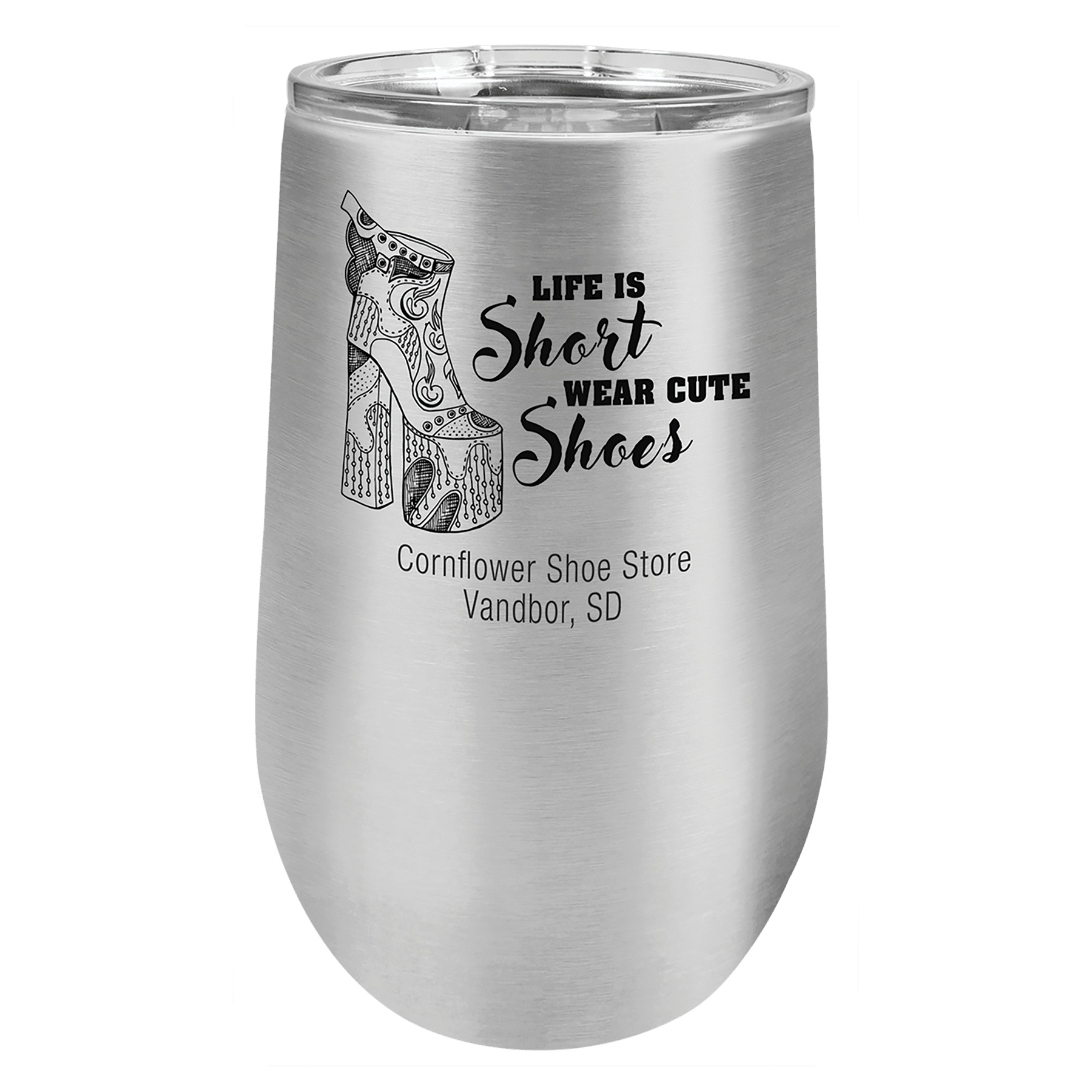 Polar Camel 16 Oz. Vacuum Insulated Stemless Tumbler With Lid