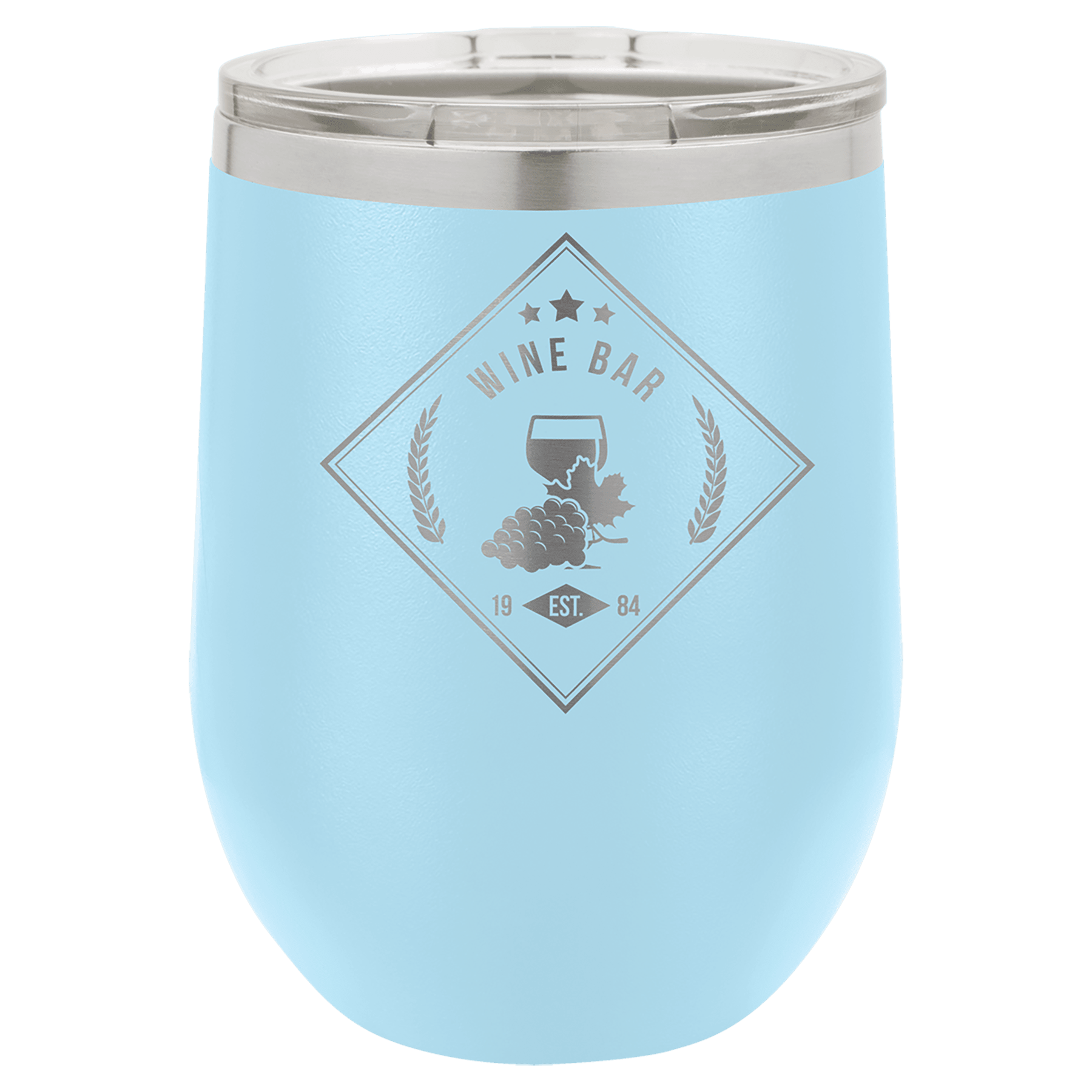 Polar Camel 12 Oz. Vacuum Insulated Stemless Wine Tumbler With Lid