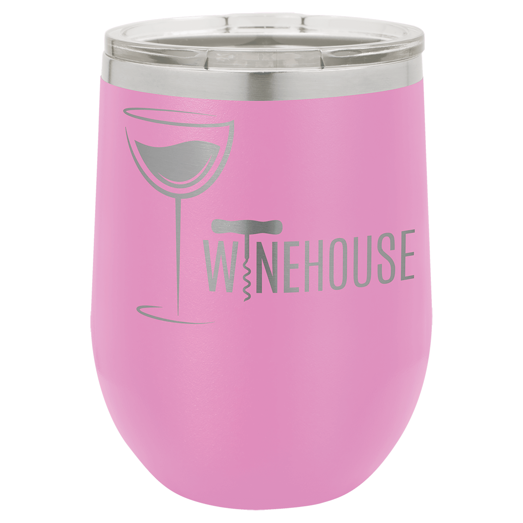 12 Oz. Stainless Steel Vacuum Insulated Stemless Wine Tumbler With Lid