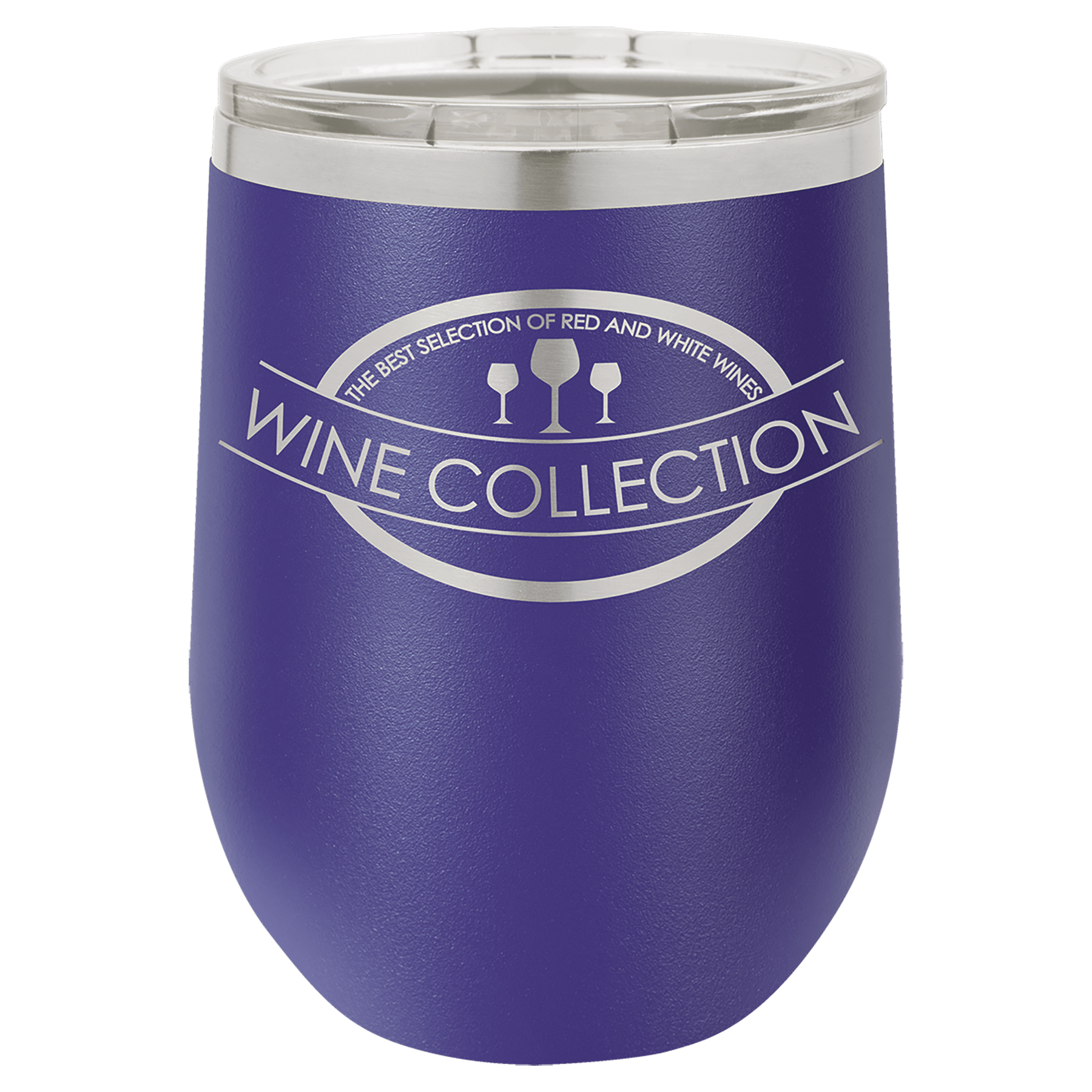 12 Oz. Stainless Steel Vacuum Insulated Stemless Wine Tumbler With Lid