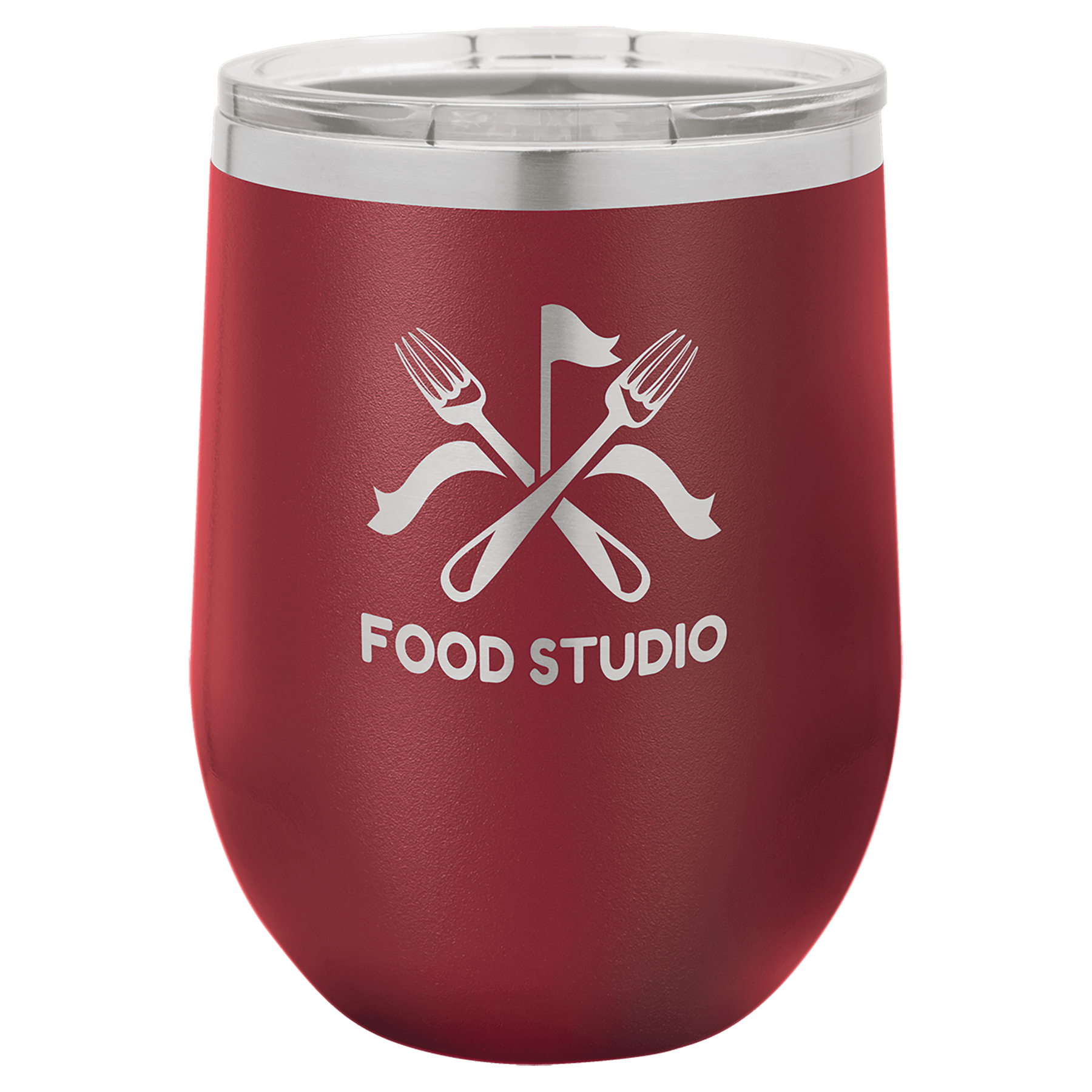 12 Oz. Stainless Steel Vacuum Insulated Stemless Wine Tumbler With Lid