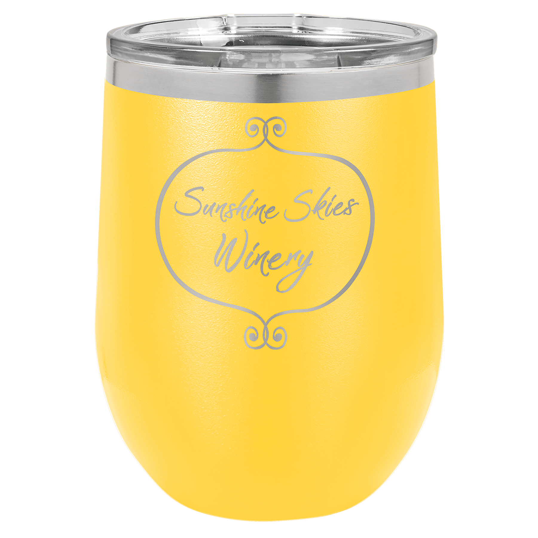 12 Oz. Stainless Steel Vacuum Insulated Stemless Wine Tumbler With Lid