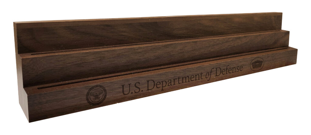 Solid Walnut Coin & Medallion Display