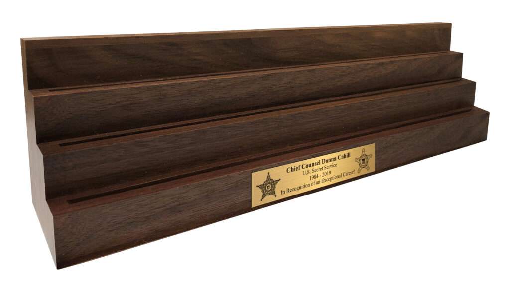 Solid Walnut Coin & Medallion Display