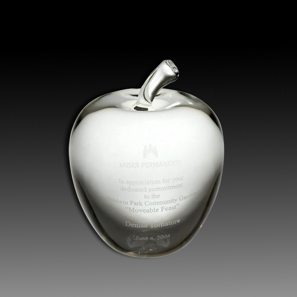 3" Diameter Crystal Apple