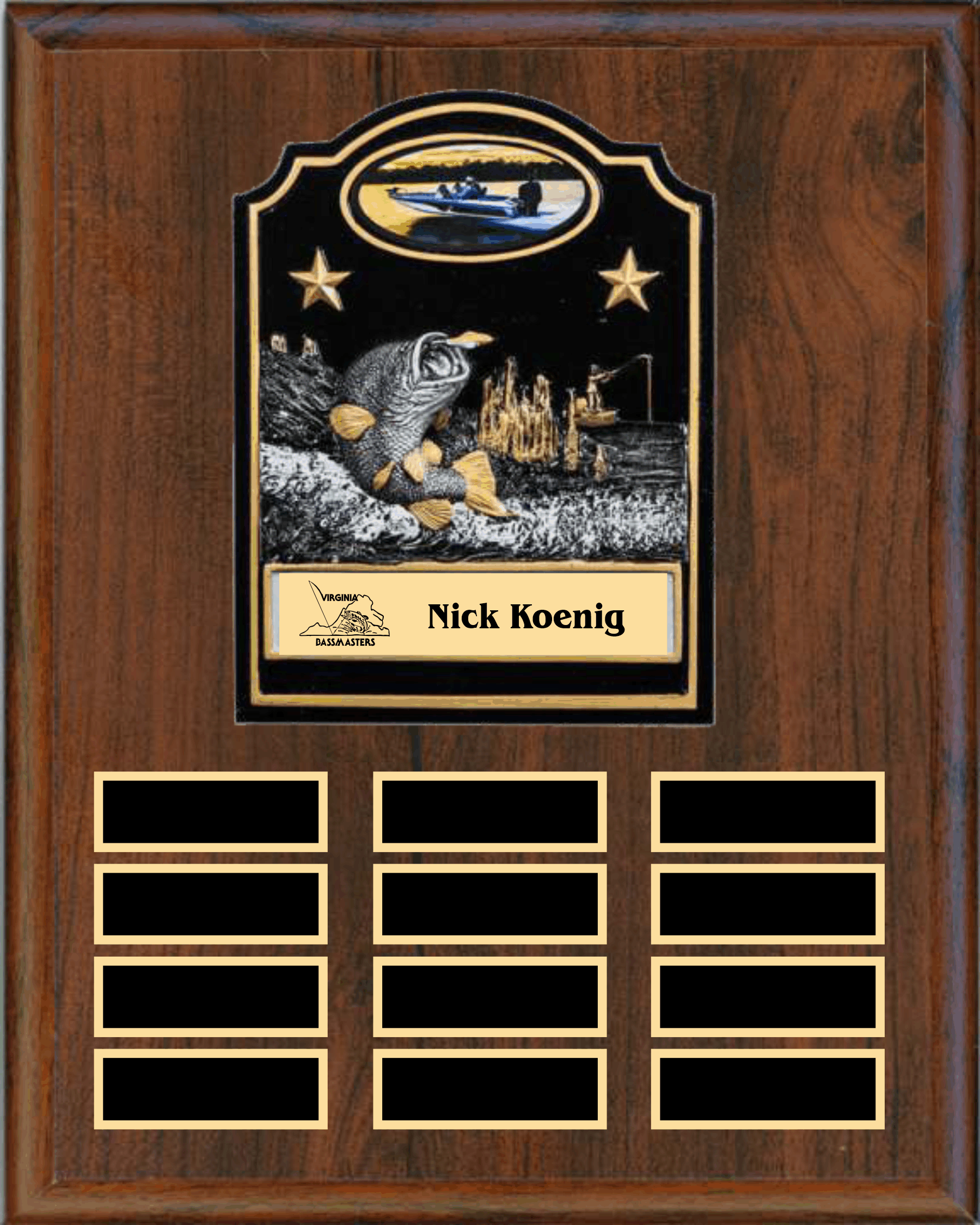 Perpetual Plaque with 12 Plates and RESIN