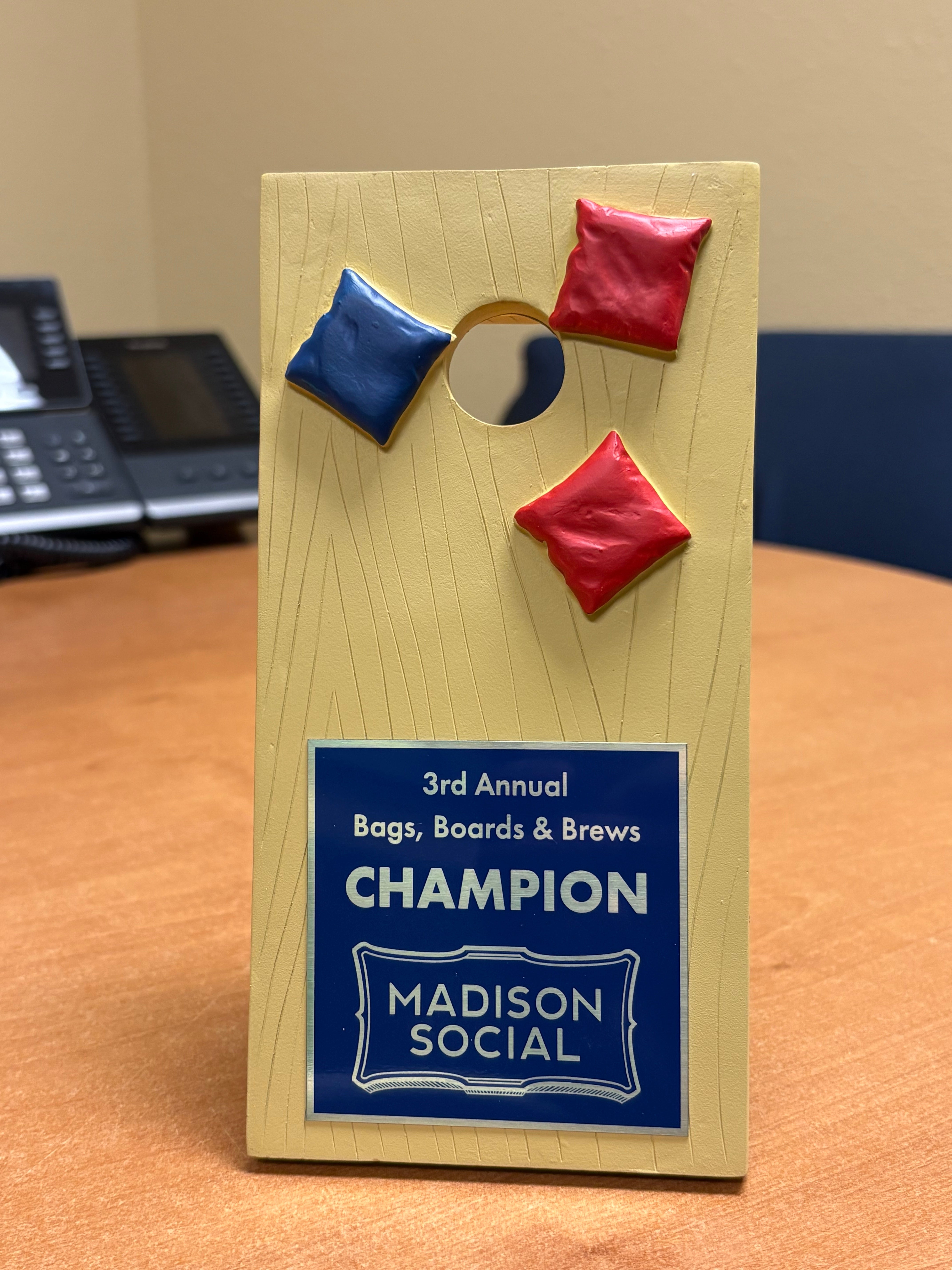 4" X 8" Cornhole Resin
