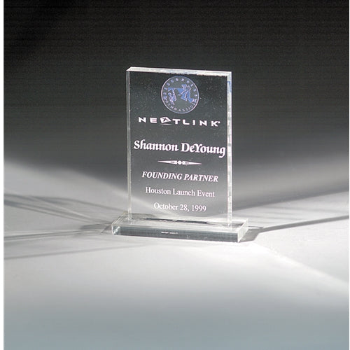 Acrylic Rectangle Award On Base