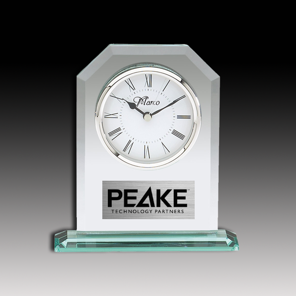 Jade Glass Clock