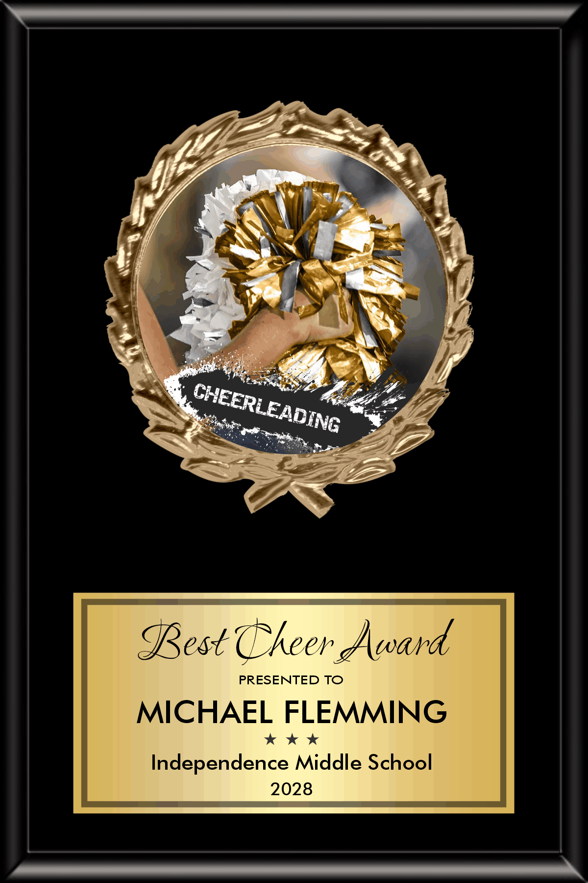 Wreath Medallion Plaque