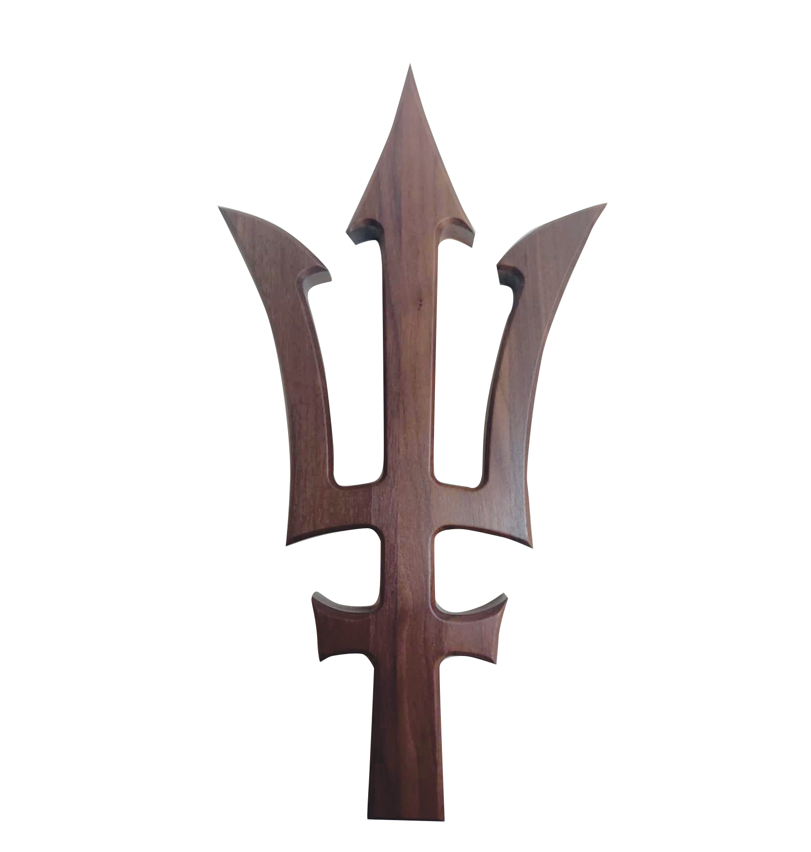 Walnut Trident Shape plaque