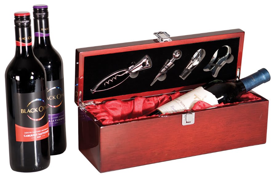Rosewood Wine Box With Tools