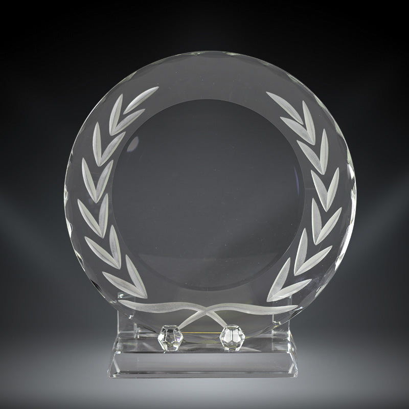 Wreath Crystal Plate